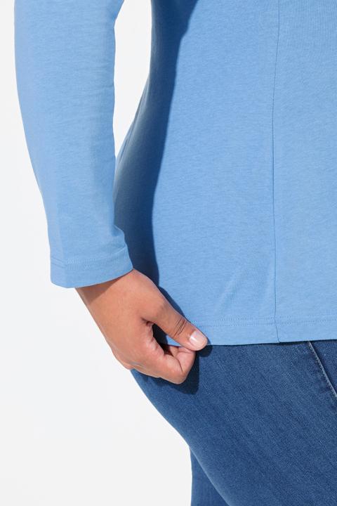 Produktbild Ulla Popken Shirt, Rollkragen, Slim, Langarm (58)