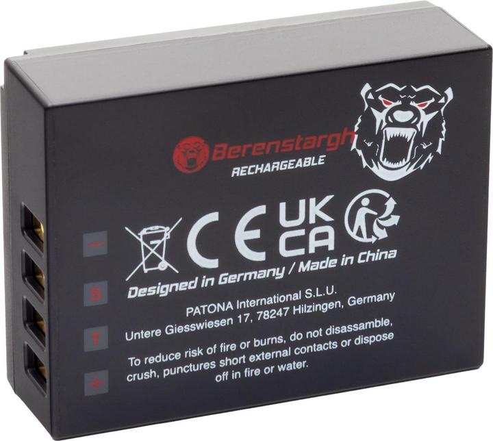 Produktbild Berenstargh Akku mit USB-C Input für Fuji NP-W126S FUJIFILM X-H1 X-Pro3 X-T100 X-T200 (Kamera Akku)