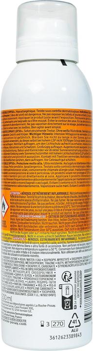Actual product image La Roche Posay Anthelios Transparent Spray Ultra-light sun protection spray (Sun spray, SPF 50+, 200 ml)