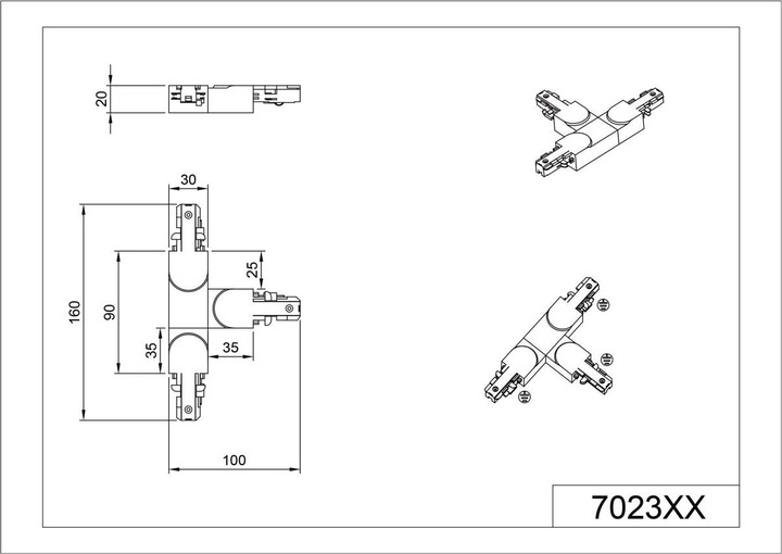 Produktbild Trio KupplungVerbinder T DUOLINE ti 100mm titan