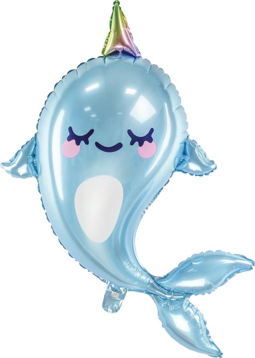 Produktbild Partydeco Narwal Ballon (87cm) (1x)