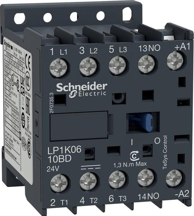 Actual product image Schneider Elektros energijos 6A 3P DC 0Z (LP1K0601BD3)