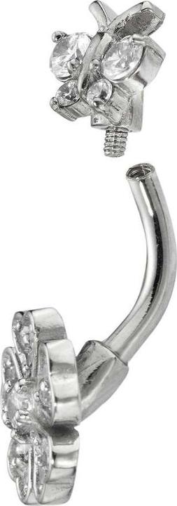 Image du produit Bijouteria Piercing nombril (Cristallin, Acier chirurgical 316L)