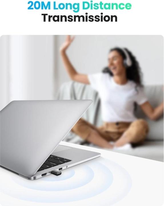 Immagine prodotto Ugreen Bluetooth 5.0 USB Adapter (Trasmettitore e ricevitore)