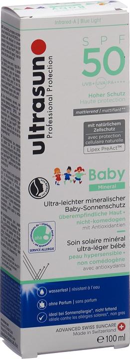 Produktbild Ultrasun Baby Mineral (Sonnencreme, SPF 50, 100 ml, 158 g)