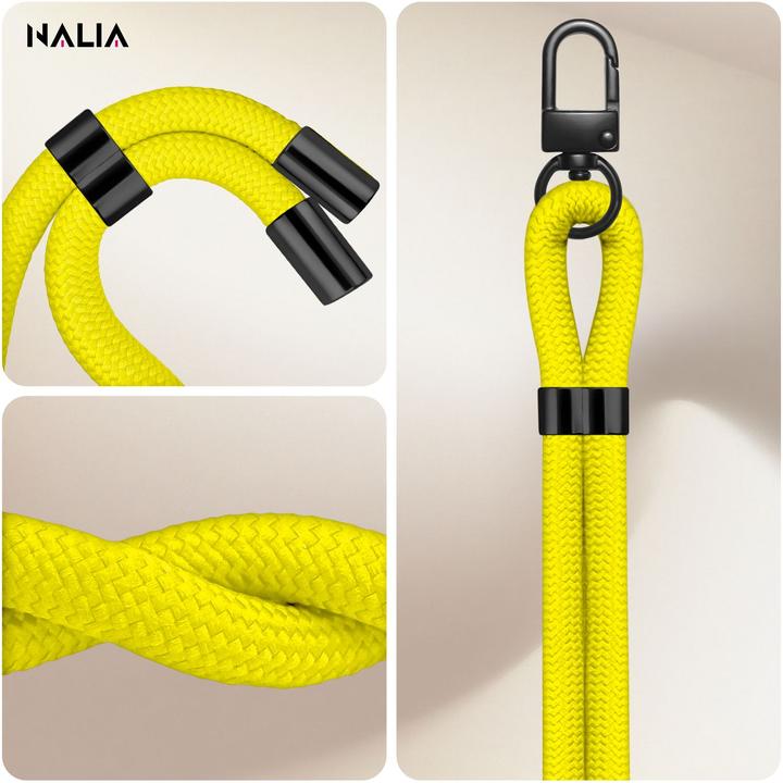 Produktbild Nalia HoldMe Lanyard Handykette - Universal Trageband für Smartphones - Verstellbar, Soft & Elastisch