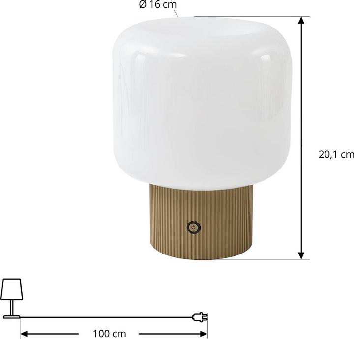 Actual product image Lucande Katrin Palme (460 lm)