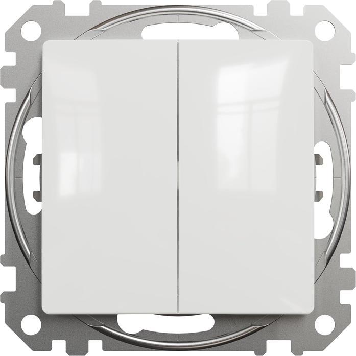 Schneider Electric, Lichtschalter + Storenschalter, TWO WAY SWITCH 2 PL SDD111108 WHITE