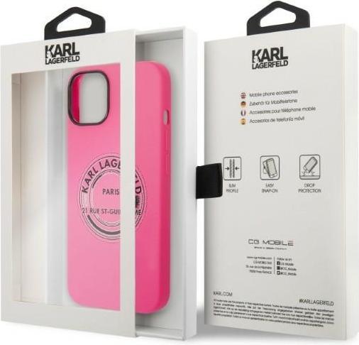 Produktbild Karl Lagerfeld KLHCP14SSRSGRCF iPhone 14 6.1 "hardcase pink / pink Silicone RSG (Apple iPhone 14)