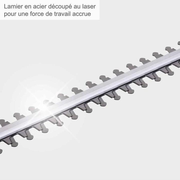 Actual product image Scheppach 500 W electric telescopic hedge trimmer incl. shoulder strap (Electrical connection)