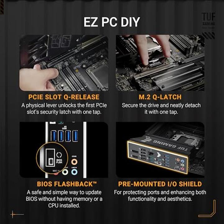 Actual product image ASUS TUF GAMING B850M-PLUS (AM5, AMD B850, mATX)