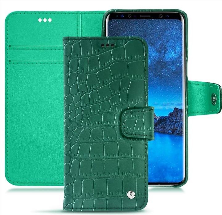 Blu marino ( Pantone #14181D ), Crocodile pino ( Pantone #173F35 )