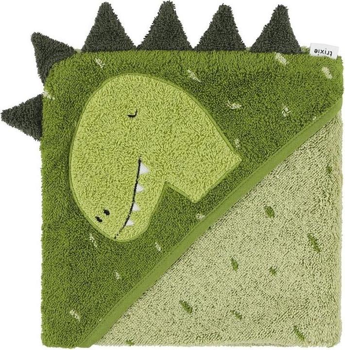 Trixie Baby Badetuch mit Kapuze Dino 75x75cm 100%Bio Baumwolle
