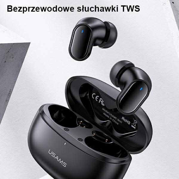 Produktbild Usams Słuchawki Bluetooth 5.1 TWS BH series bezprzewodowe czerwony/red BHUBH03 (ANC, 5 h, Kabellos)