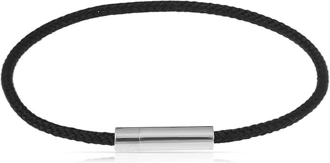 Immagine prodotto Made by Nami Stoffarmband (21 cm, Acciaio inossidabile, Corda da vela)