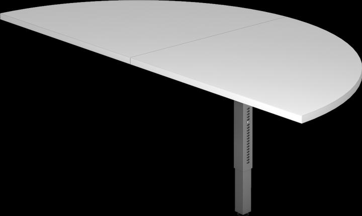 MC Extension element semicircular for MyTable R double desk with frame graphite