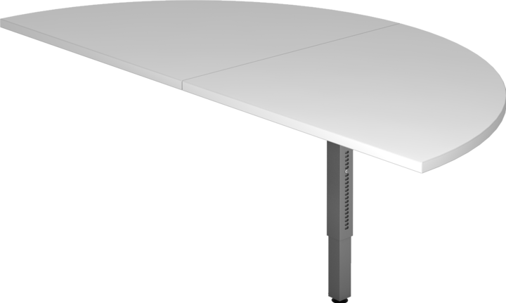 Actual product image MC Extension element semicircular for MyTable R double desk with frame graphite