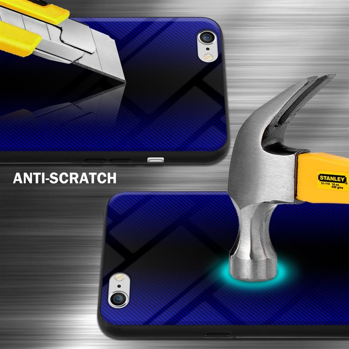 Productafbeelding Cadorabo TPU gestreepte glasplaat (Apple iPhone 6)