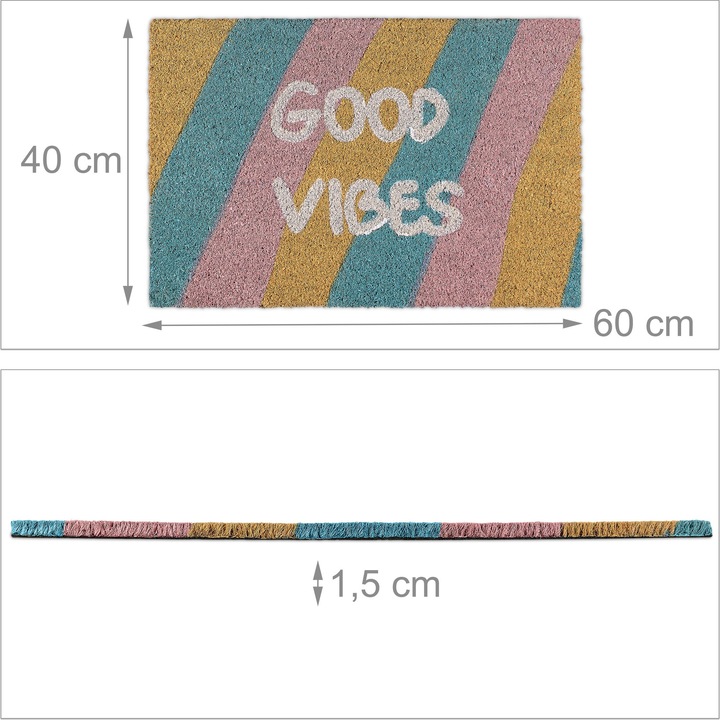 Produktbild Relaxdays Fussmatte (60 x 40 x 1.5 cm)