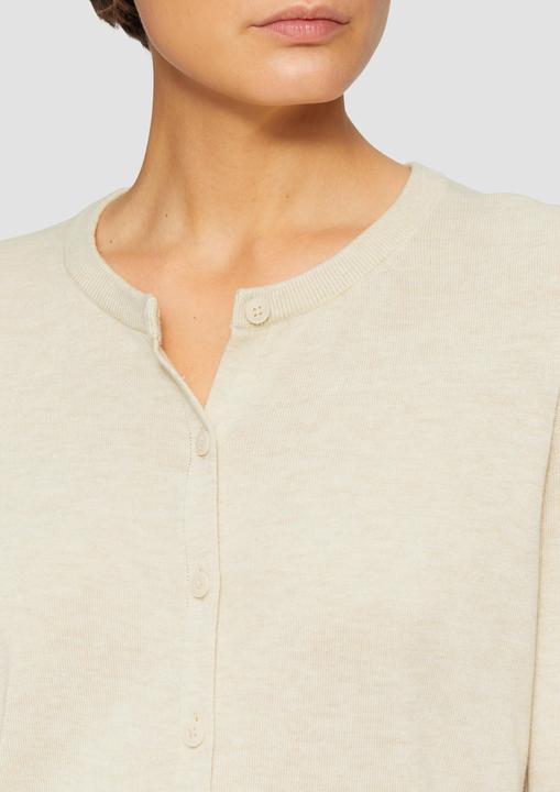 Produktbild S.Oliver Strickjacke Rundhals-Strickjacke mit Knopfleiste (38)