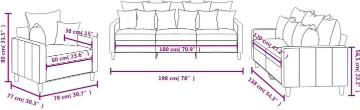 Produktbild vidaXL Sofagarnitur