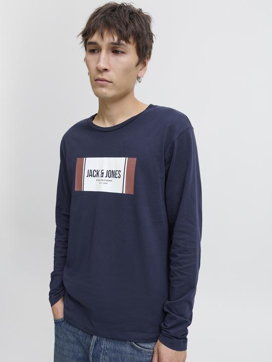 Produktbild Jack & Jones Logo Langarm-T-Shirt Langarm-T-Shirt (S)