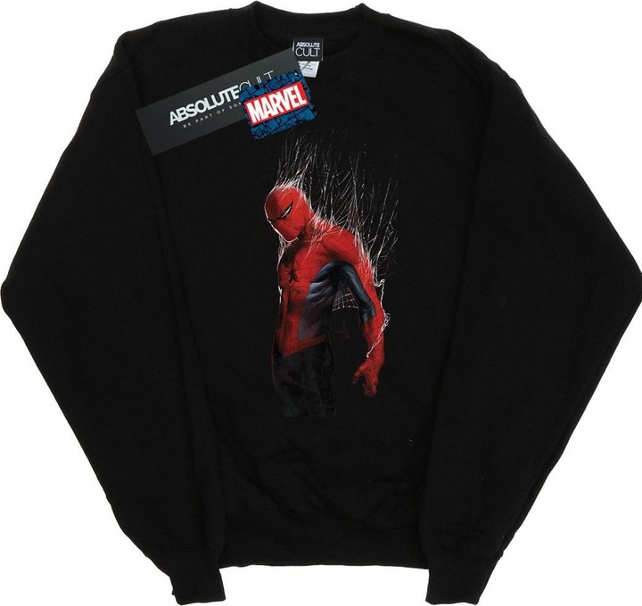 Actual product image Womens/Ladies Spider-Man Web Wrap Sweatshirt (S)