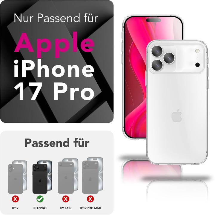 Image du produit Nalia Crystal Cover "AirFlex" - Klare Schlanke Silikon Hülle - Clear TPU Phone Case (Apple iPhone 17 Pro)