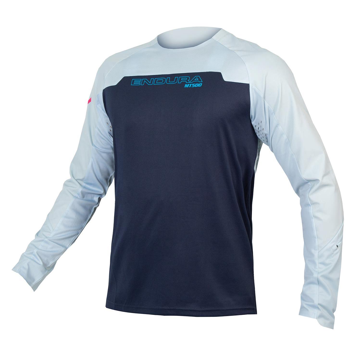 Endura, Herren, Velotrikot, MT500 Burner Trikot (langarm) (S), Blau, S