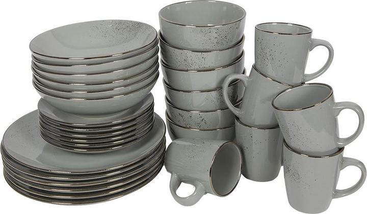 Immagine prodotto Tavola 30-teiliges Geschirr-Set Lucca grau (30 Pezzo/i)