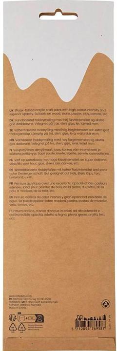 Produktbild Creativ Company Acrylfarbe Hobbyfarbe Plus Color 6 x 5 ml, Pastellfarben (5 ml)