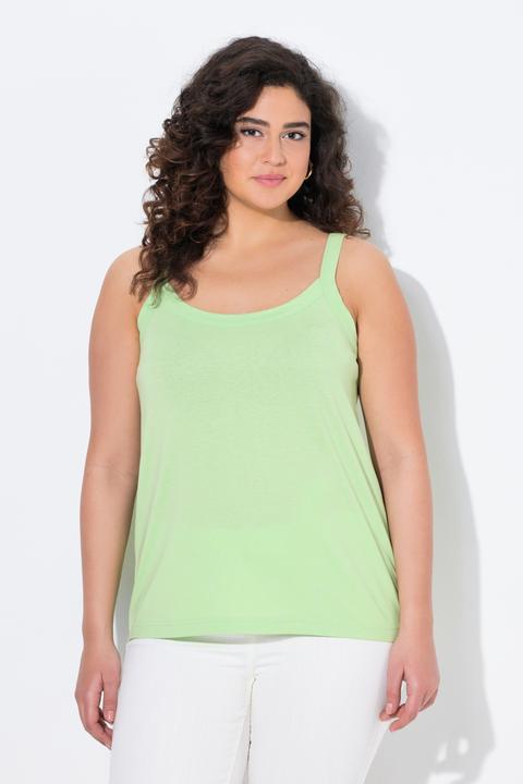 Immagine prodotto Ulla Popken Top smanicato con modal, scollo rotondo e spalline sottili (62)