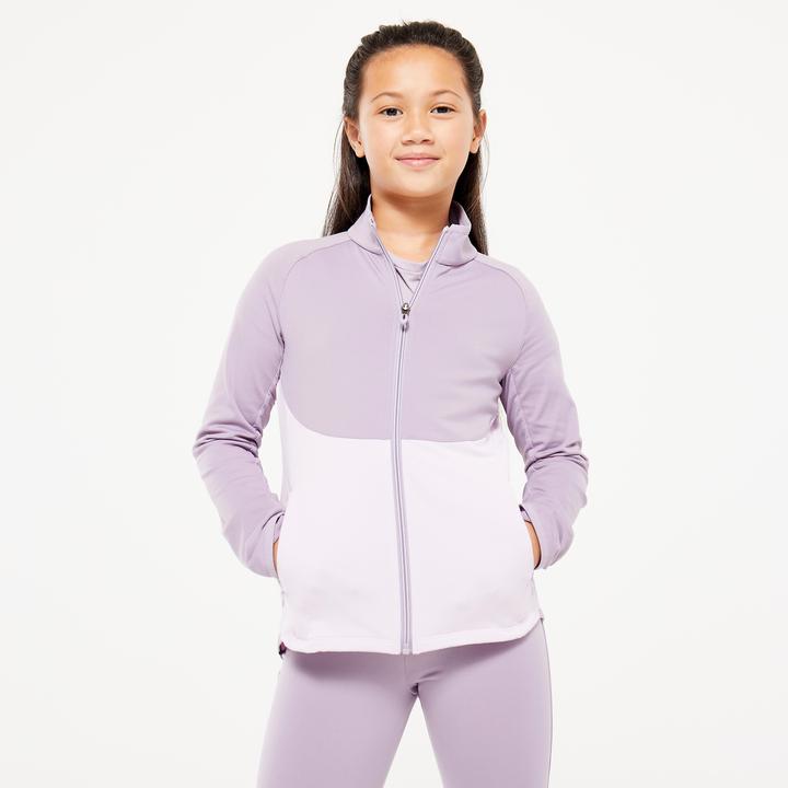 Produktbild Decathlon Trainingsanzug Kinder - S500 lila/weiss (170)