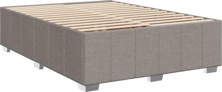 Actual product image vidaXL Bo x springbett mit Matratze 140 x 190 cm Stoff (140 x 190 cm)