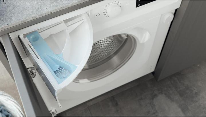 Produktbild Hotpoint BI WMHG 71483 EU N Frontlader-Waschmaschine 7 kg 1400 U/min Weiss (7 kg, Links)