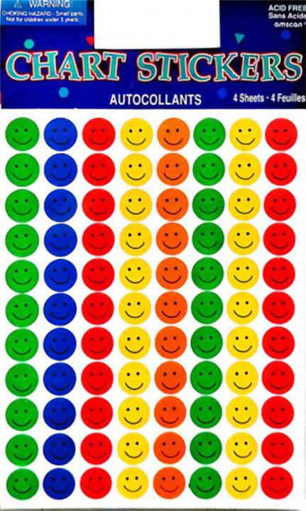 Produktbild Amscan Emoji Blatt mit Stickern 4erPack