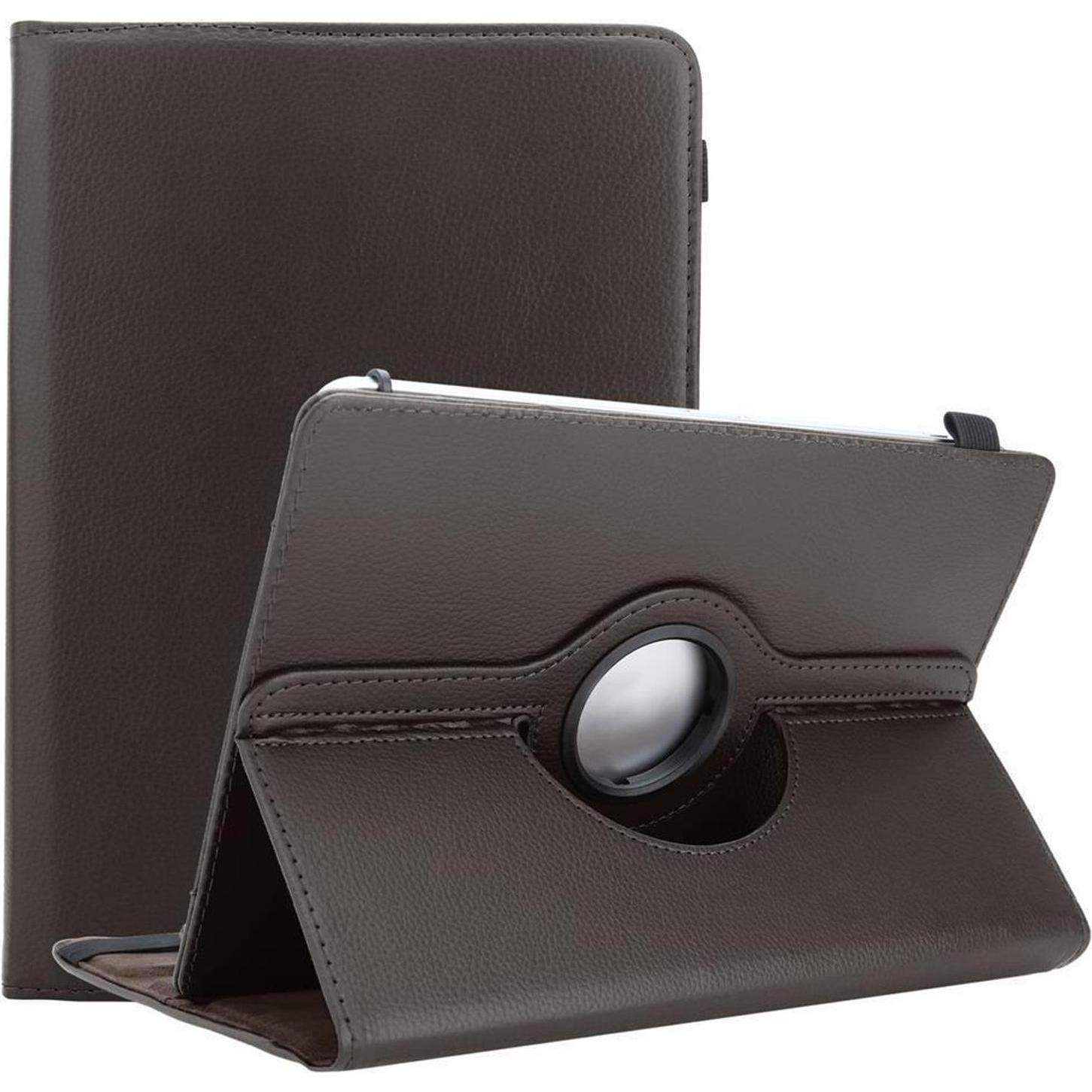 Cadorabo Tablet Hülle Universal 360 (Sony Xperia Tablet Z3 Compact), Tablet Hülle, Braun