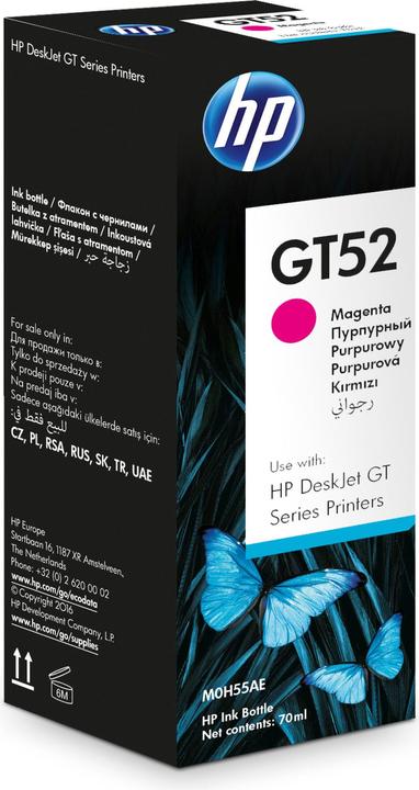 Actual product image HP Ink/GT52 Original Bottle MG (M)