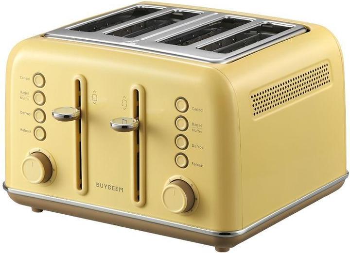 Buydeem Toster 4 Slice Toaster, model DT640E, color Mellow Yellow, EU