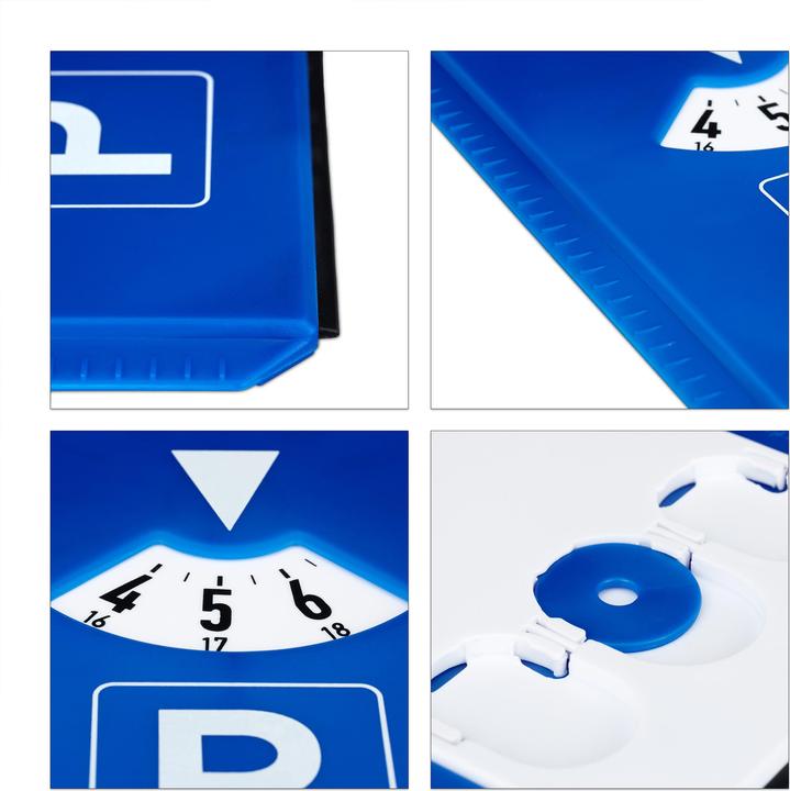 Actual product image Relaxdays Pack of 10 Parking Discs with Ice Scraper