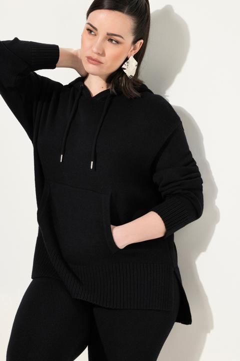 Produktbild Ulla Popken Strick-Hoodie, Oversized, Kapuze, Langarm, Tasche (50, 52)