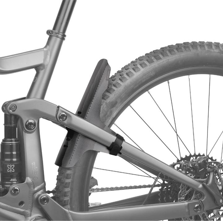 Actual product image Topeak D-Flash FS, suspension fork splash guard, black Strapmount