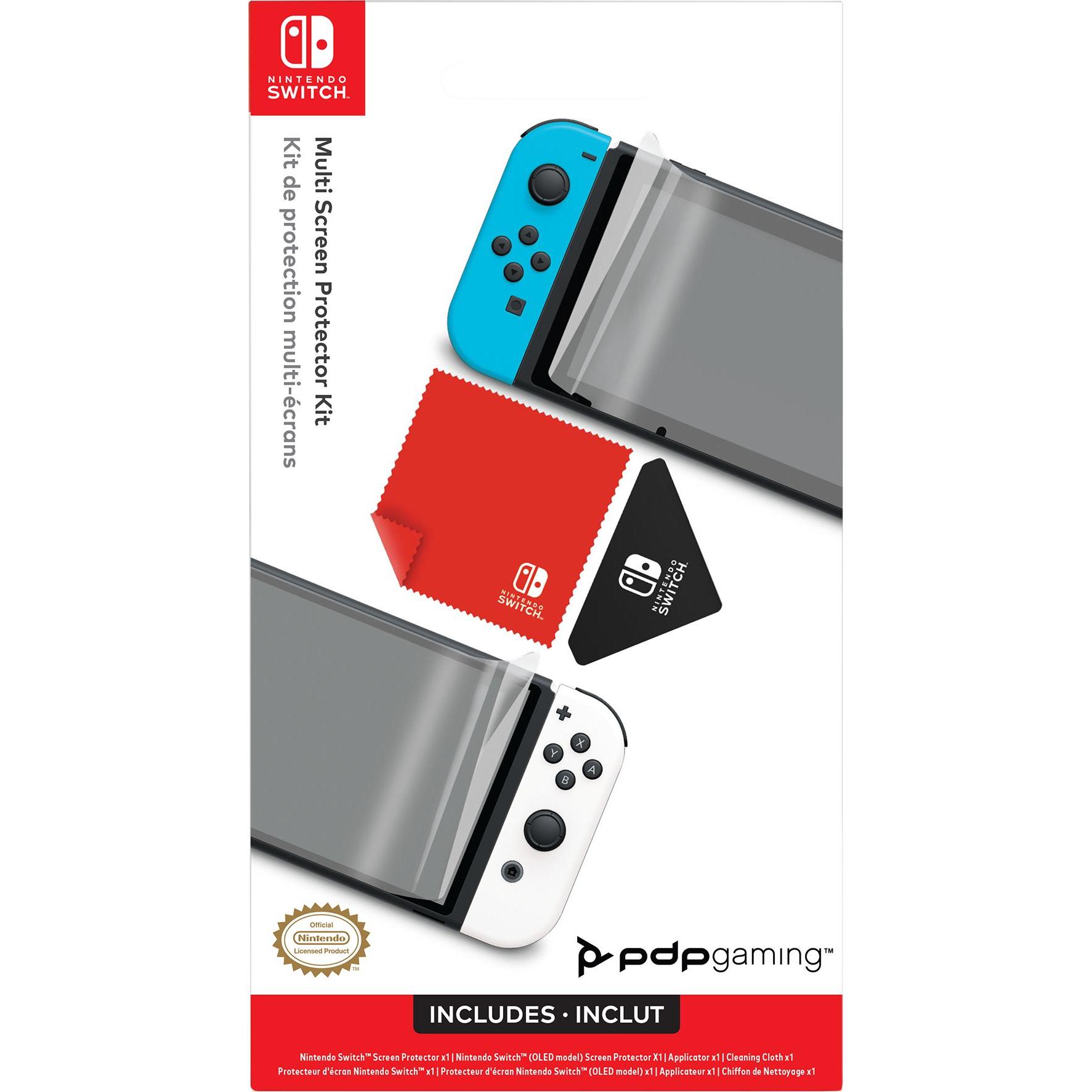 PDP Multi protezione dello schermo per Switch (Switch, Switch OLED), Altri accessori gaming, Trasparente