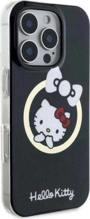 Produktbild Hello Kitty HKHMP16LHFLBK iPhone 16 Pro 6,3" czarny/black hardcase IML Fun bow Magsafe (Apple iPhone 16 Pro)