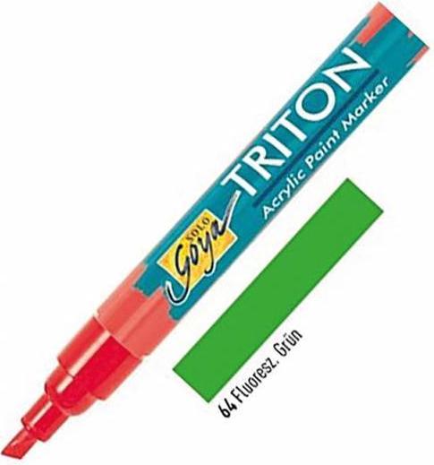Actual product image Solo Goya Triton Acrylic Paint Marker (Fluorescent Green, 4 mm, 1 x)