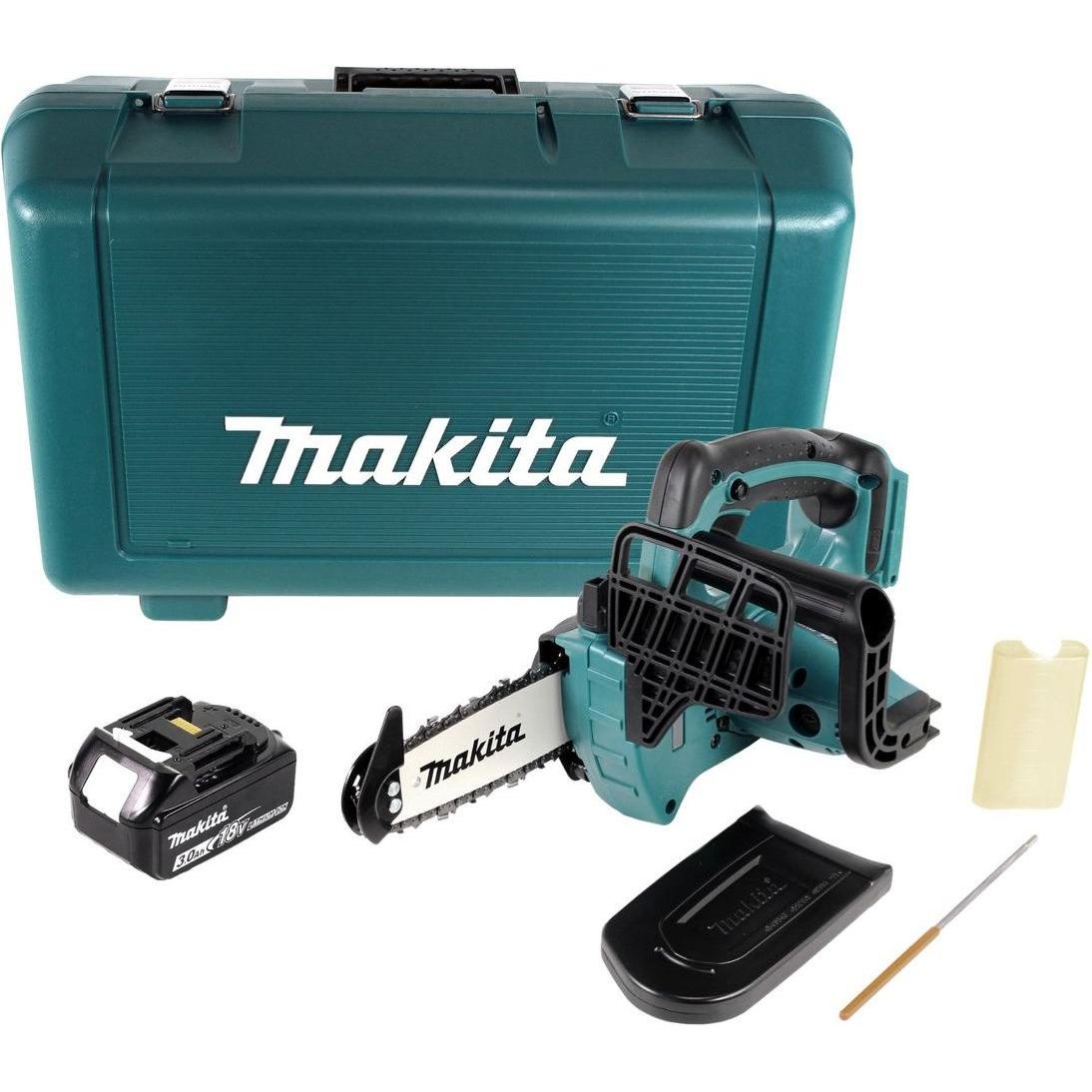 Thumbnail - Makita, Kettensäge, DUC 122 F1E Akku Kettensäge 18V 1/4" 115mm + 1x Akku 3,0Ah + Koffer - ohne Ladegerät (Akku Kettensäg...