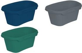 Immagine prodotto keeeper Vasca da bagno "tilda eco", larghezza: 575 mm, grigio Colore: grigio ecologico, in plastica
