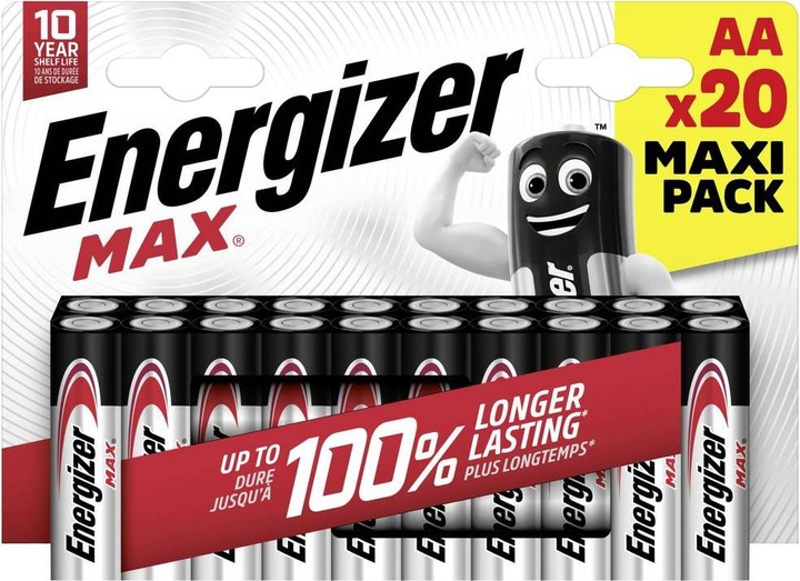 Immagine prodotto Energizer Max (20 pz., AA)