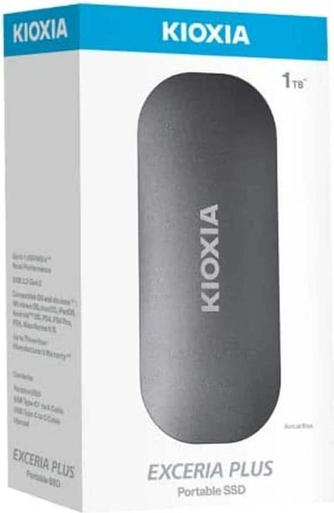 Actual product image Kioxia EXCERIA PLUS Portable SSD 1TB USB 3.2 Gen2 Type C (1 TB)