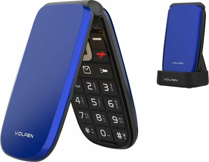 Produktbild Volfen Mobiltelefon für ältere Erwachsene ASTRO FLIP 48 MB 2,8" Blau 4G (2.80")
